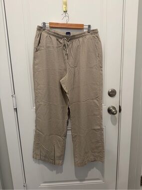 GAP Women’s Drawstring Wide Leg Pants in Khaki